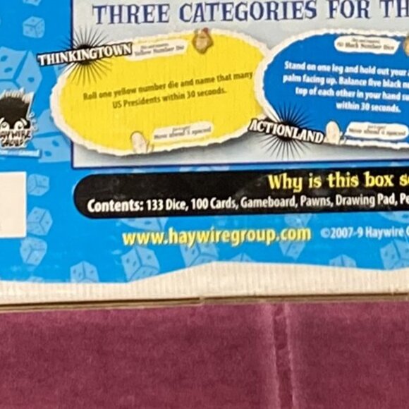 Dicecapades Board Game, Over 100 Dice (133) 1st Edition Haywire 2007 NEW, SEALED - Picture 3 of 3